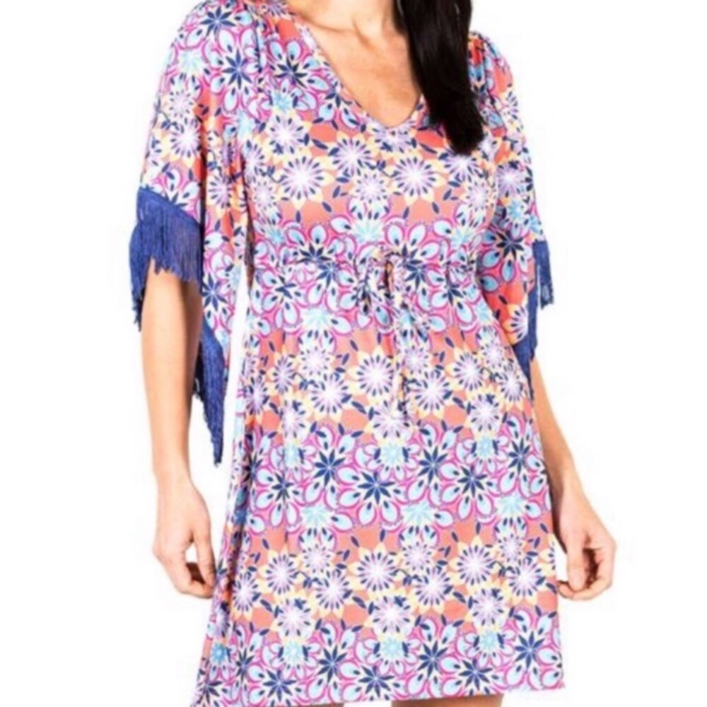 Tracy Negoshian Felicity Fringe Dress M